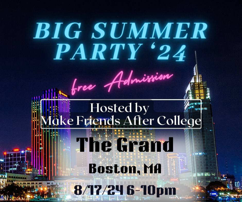 20s & 30s BIG SUMMER PARTY at the GRAND! FREE!